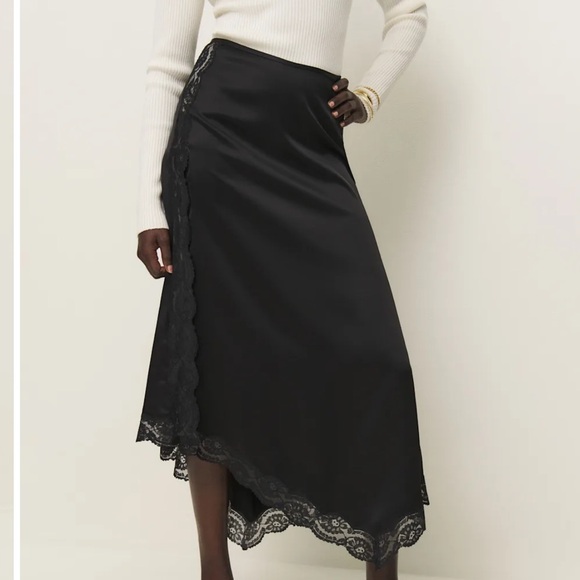 Reformation Stacia Satin Skirt size 2 NWT - Picture 3 of 8